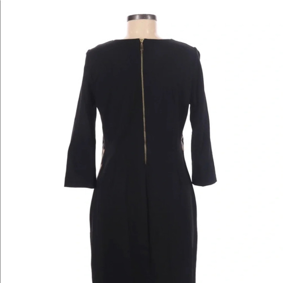 Chico’s size 1/medium black leopard shift dress - Picture 3 of 8